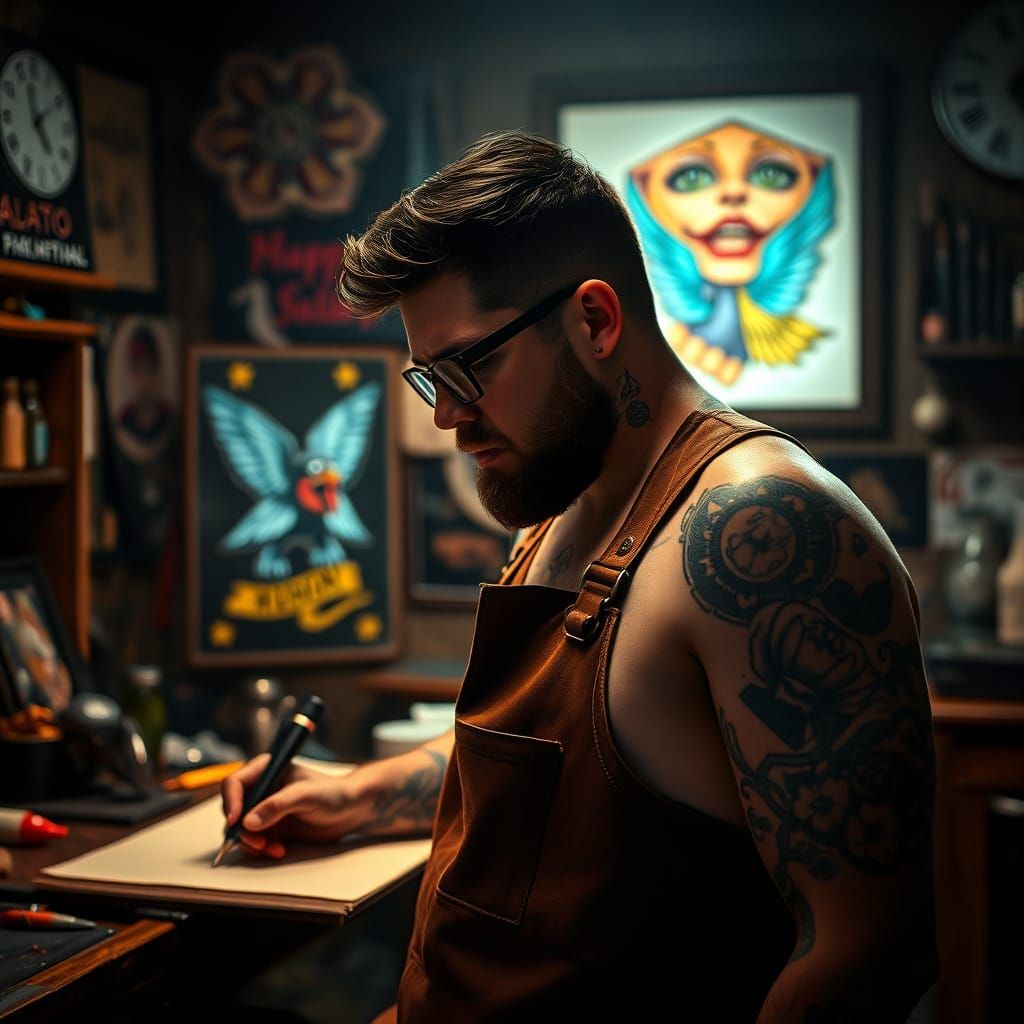 Tattoo Artist Discovers Magical Designs in Rustic Studio