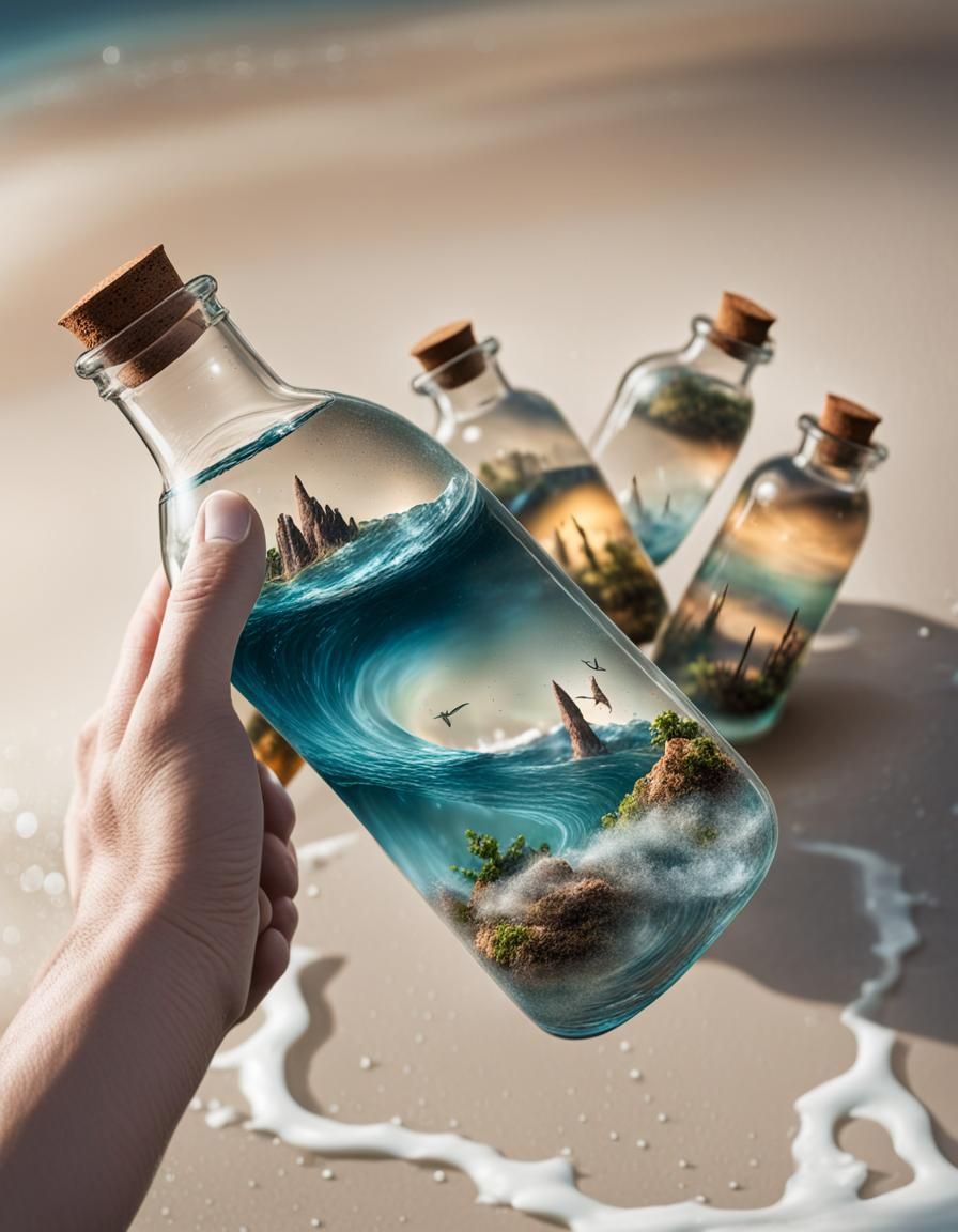 Magical Landscapes in Glass Bottles