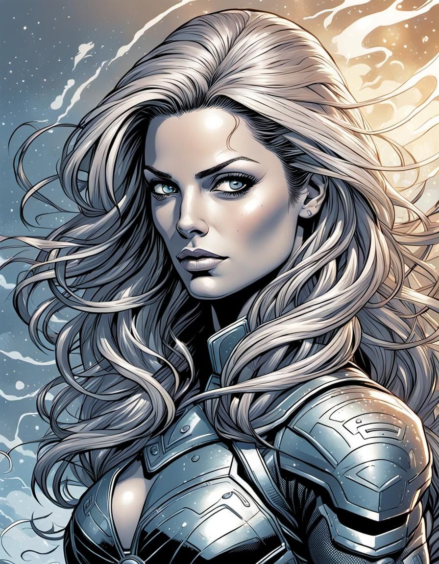 hyper realistic perfect smooth Trish Stratus