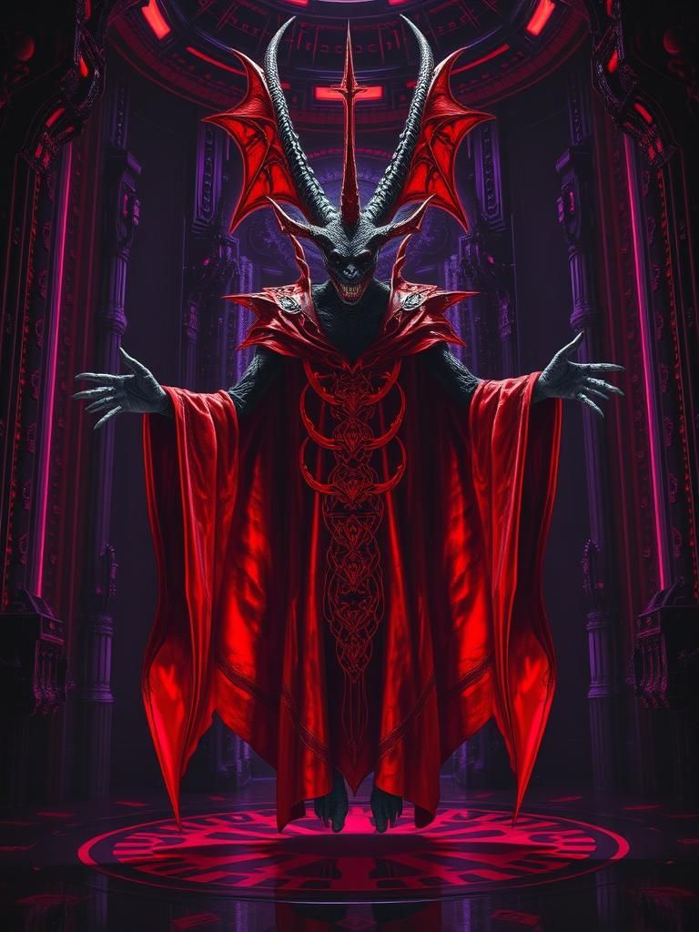Dragon Priest in Bio-Mechanical Throne Room