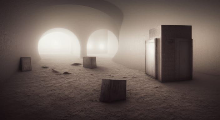 Eerie Sci-Fi Liminal Spaces in 4K Resolution