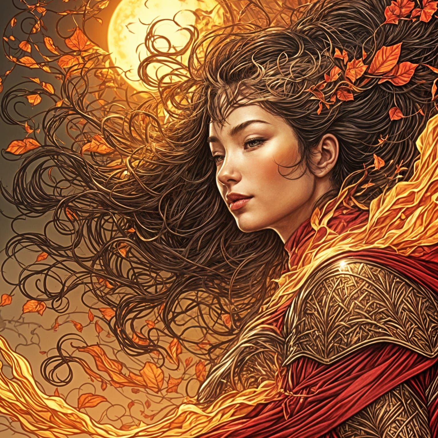 Comic Book Sunset: Evening's Approach