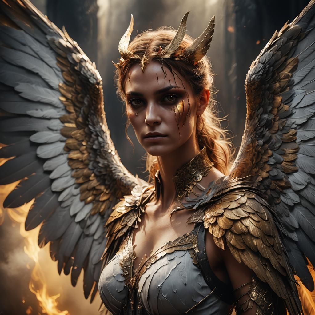 Devil in Angel Disguise: Dark Fantasy Portrait