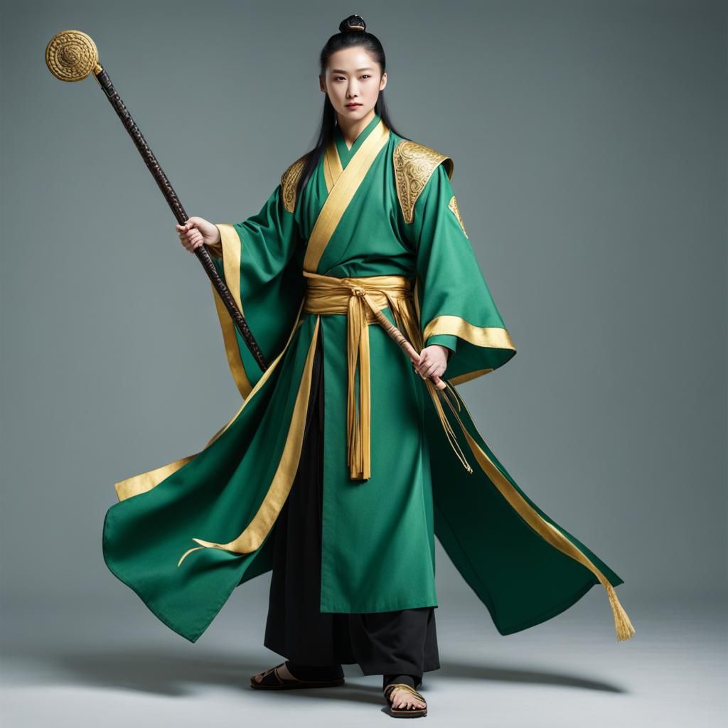 Wuxia Hero Green