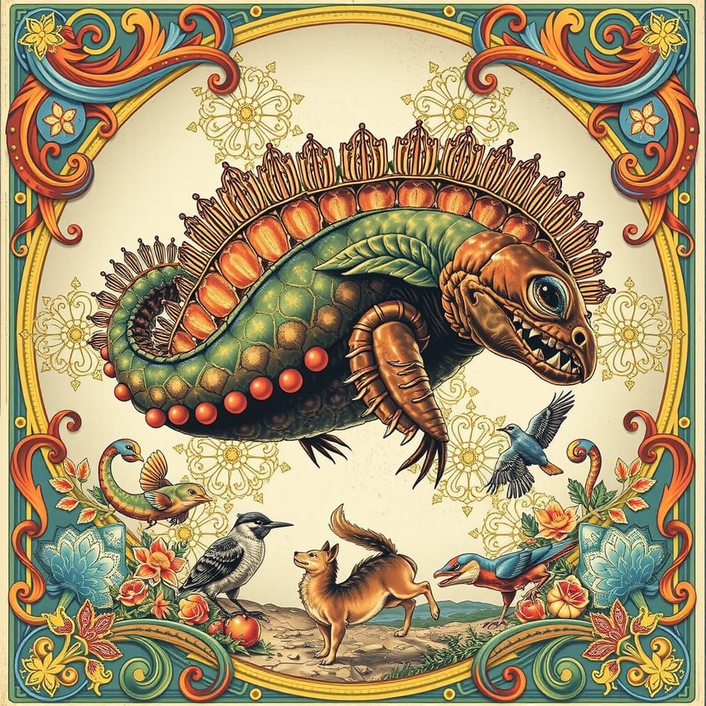 A Seraphinianus Inspired Surreal Alphabet Landscape