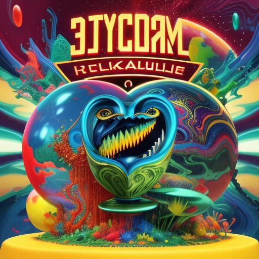 Surreal CGI Creation in Vivid Colors