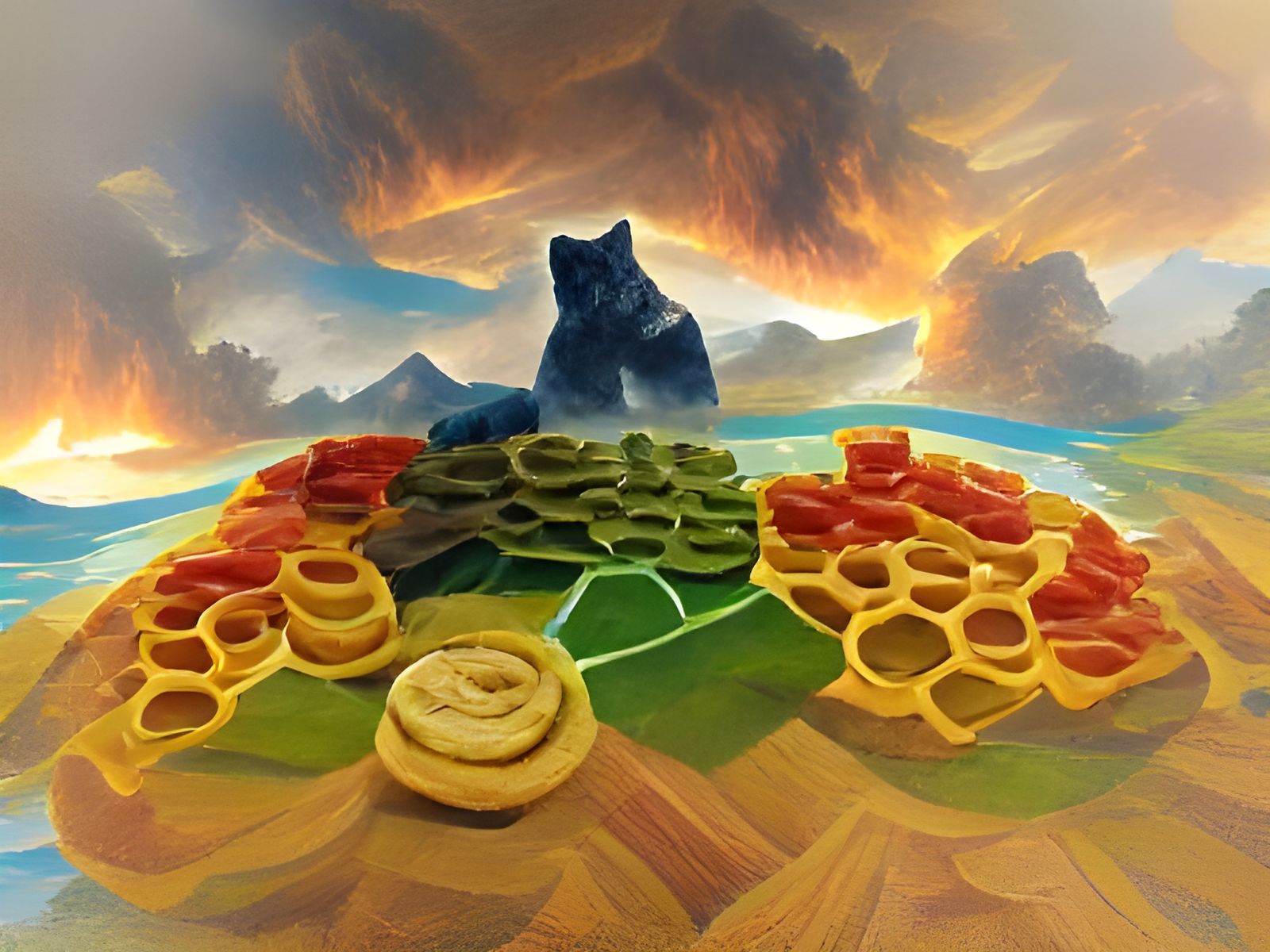 AI Generated Image of Catan Board Game