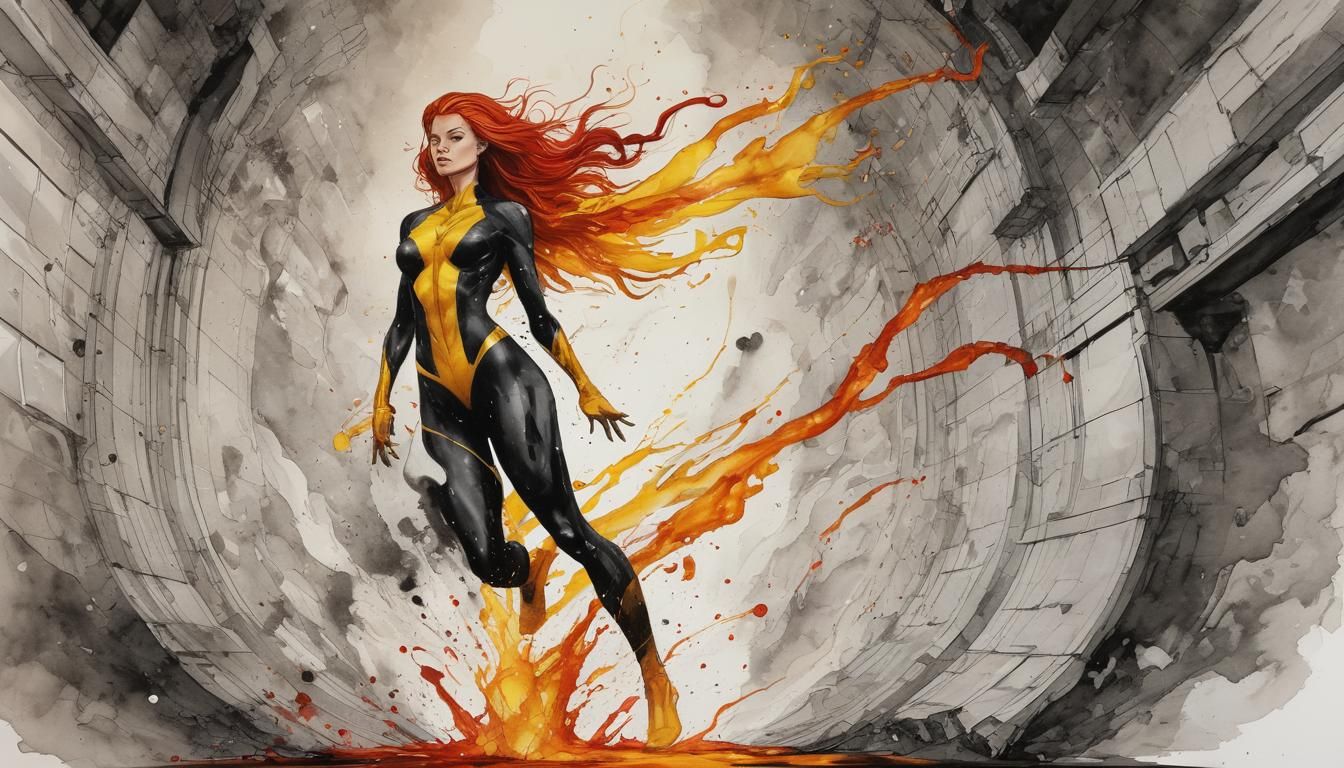 Jean Grey DARK PHOENIX OBLITERATING Hall Of Justice Alcohol ...
