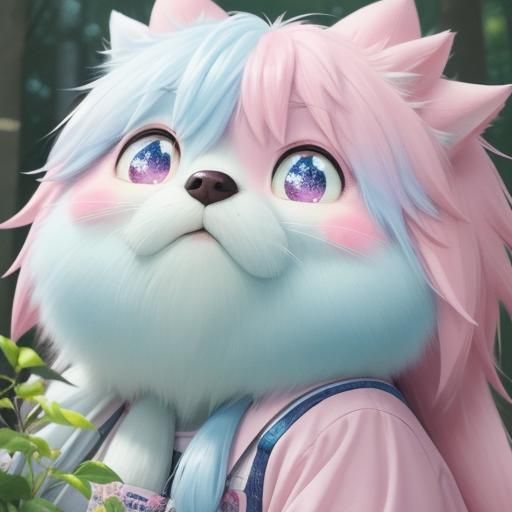 Cute Animals Play Music in Pastel Anime Style