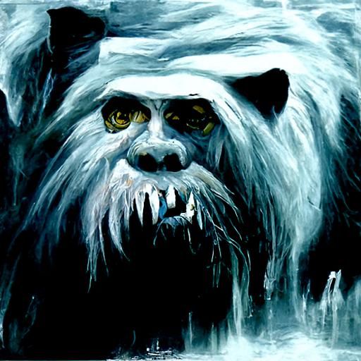 Yeti in Oil Painting Style