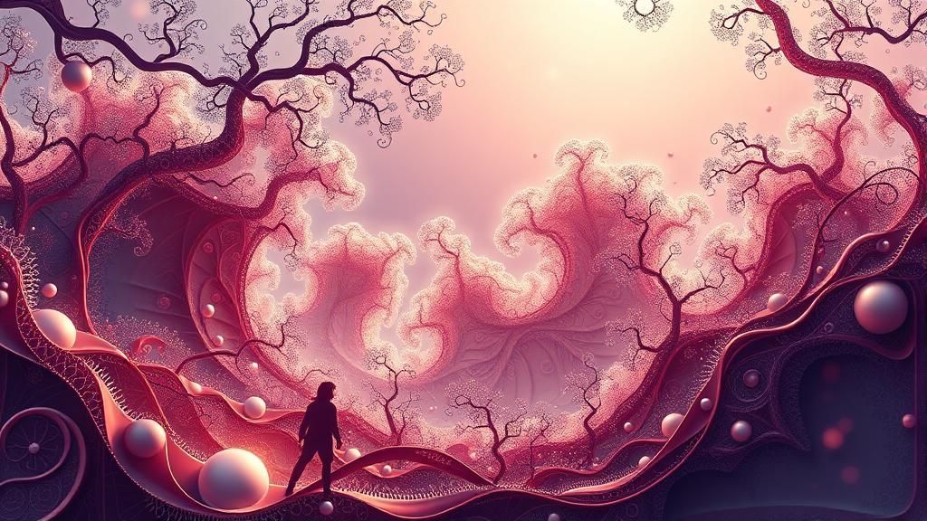 Abstract Fractal Wave Function with 3D Shading