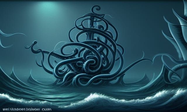 Majestic Kraken Emerges from the Deep