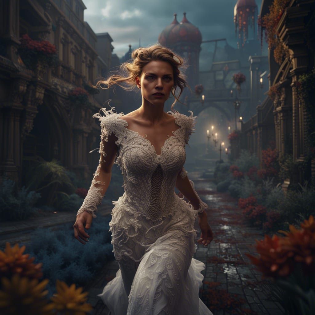Fantastical Runaway Bride Matte Painting