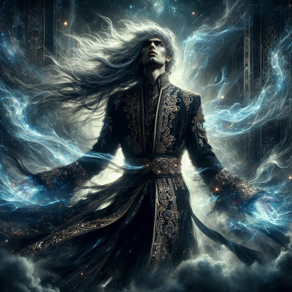 Ascension: Middle-Eastern Man Bathed in Divine Light