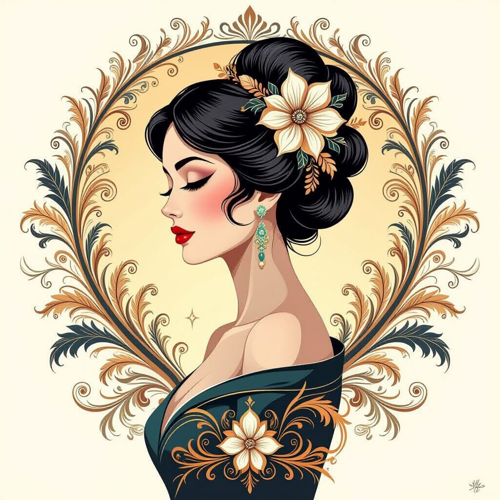 Elegant Fusion: Organic Curves and Geometric Glamour