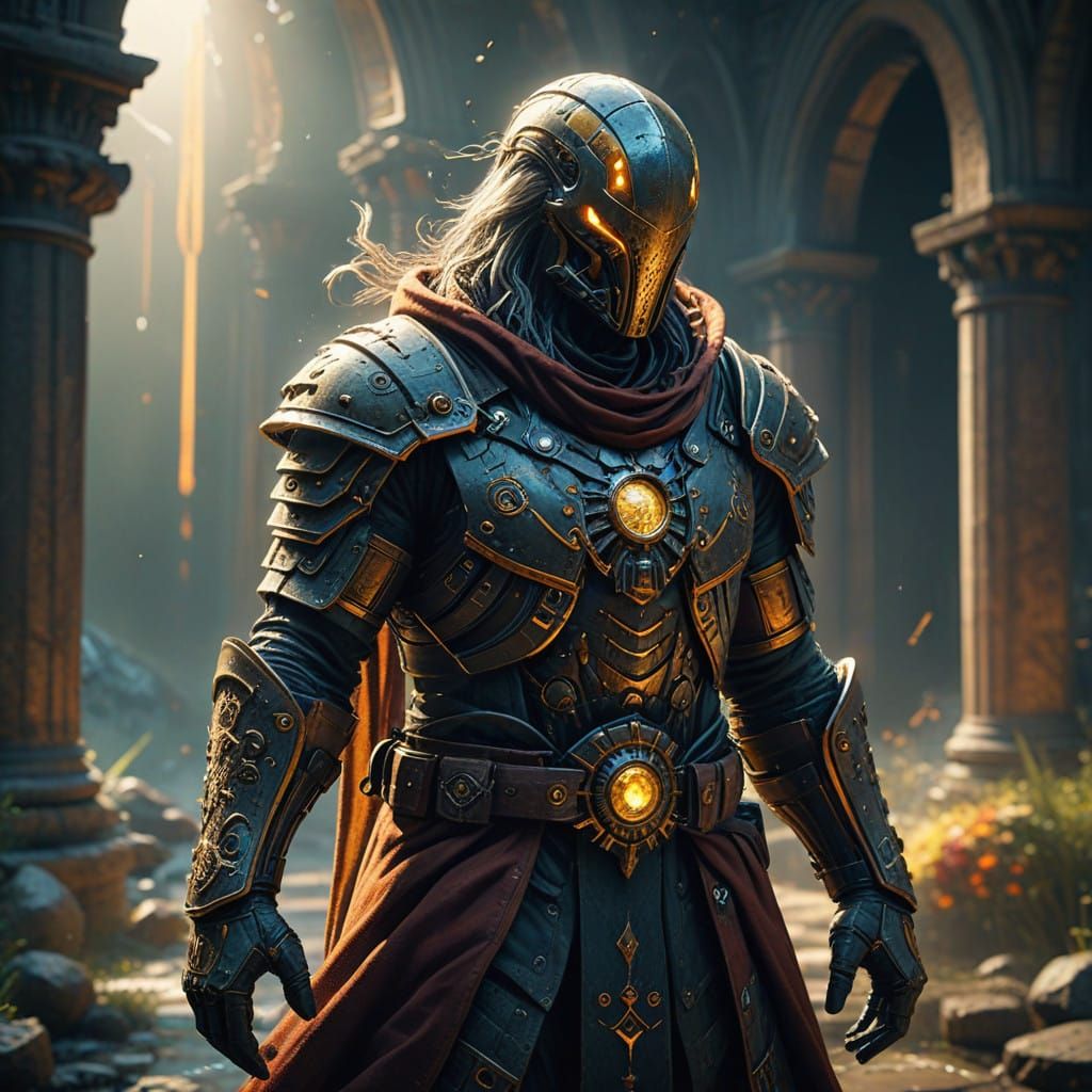 Vibrant Solarpunk Masterpiece with Graphic Novel Style