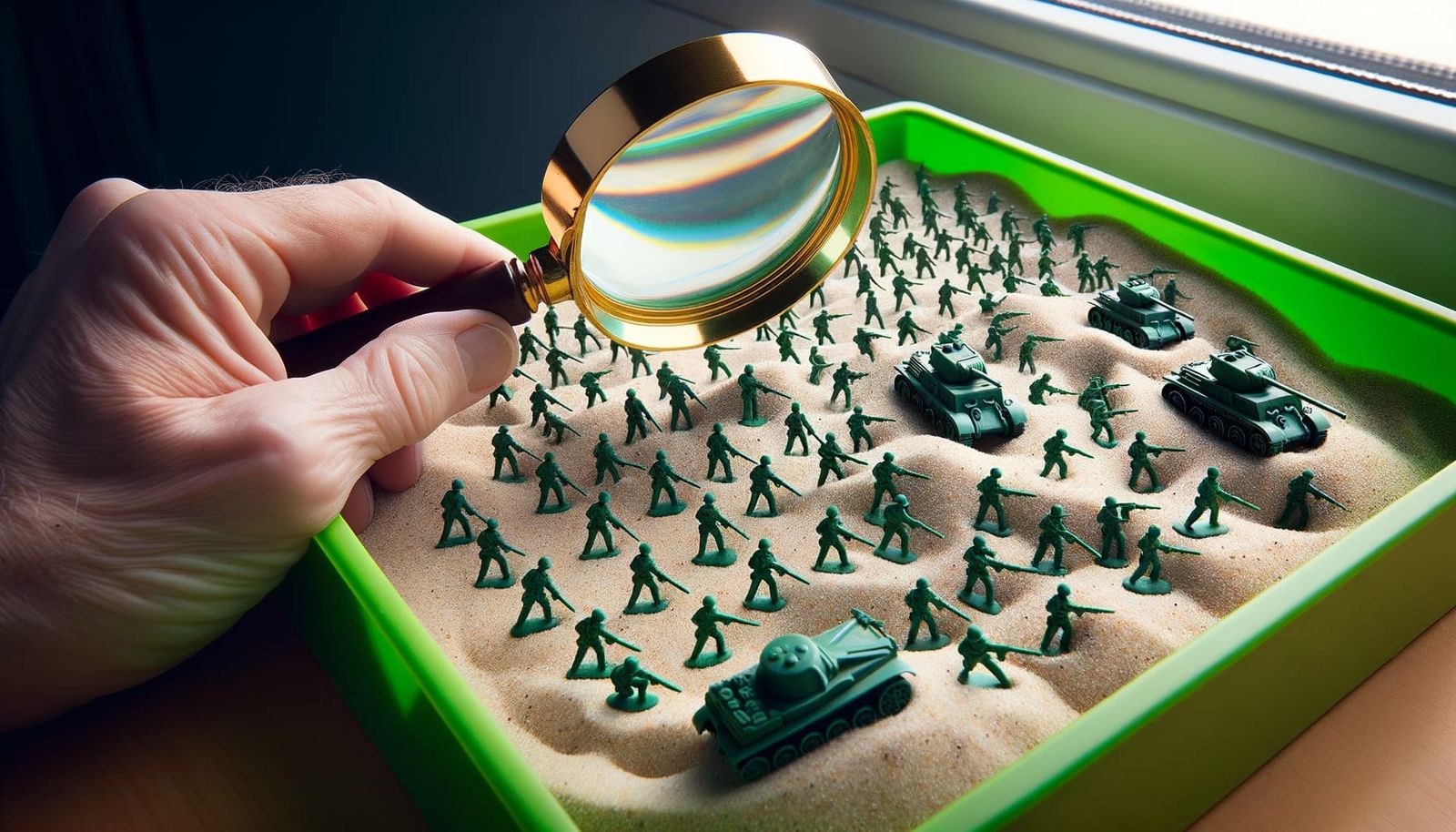 Oh, the indignity of being a toy soldier