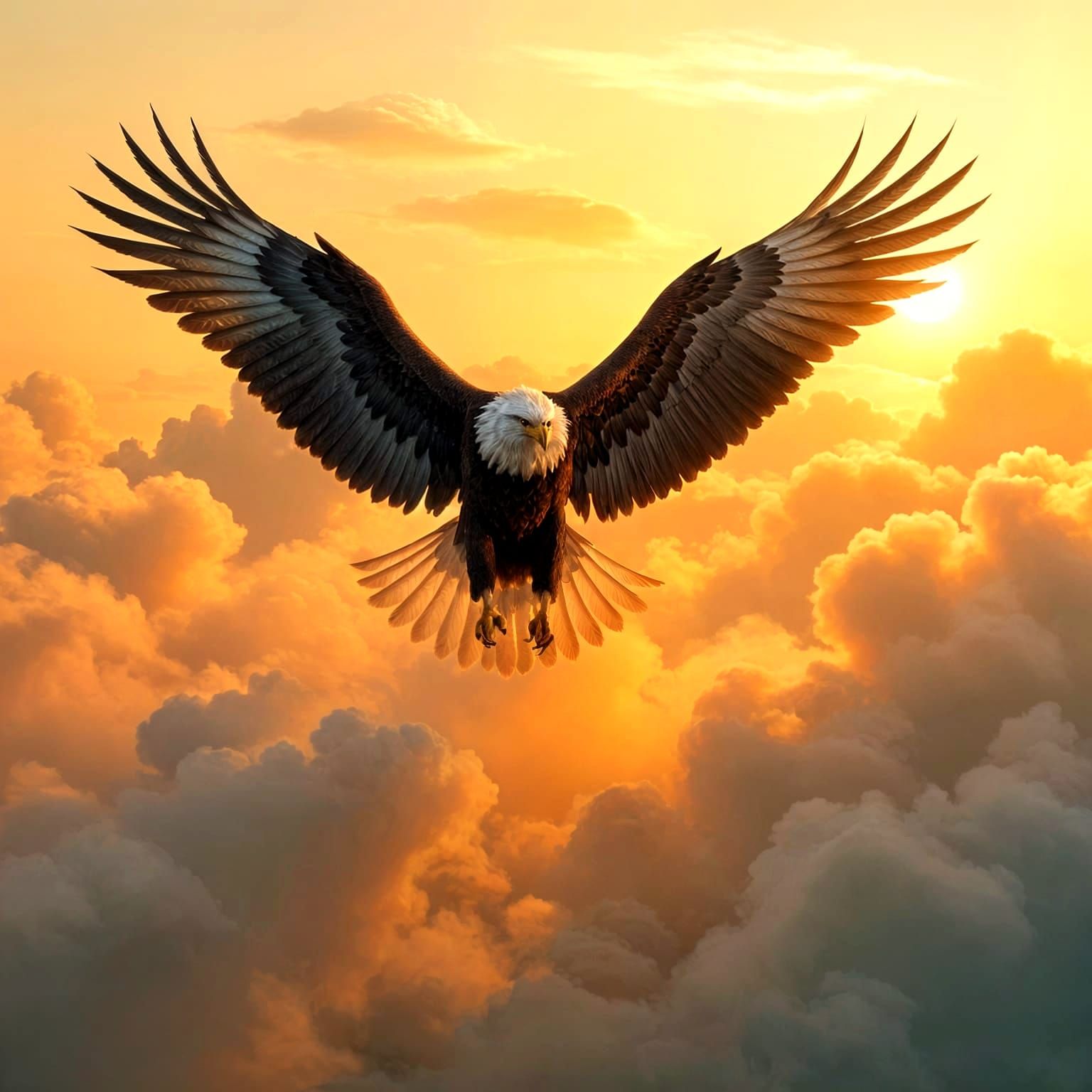 Eagle Beyond the Clouds