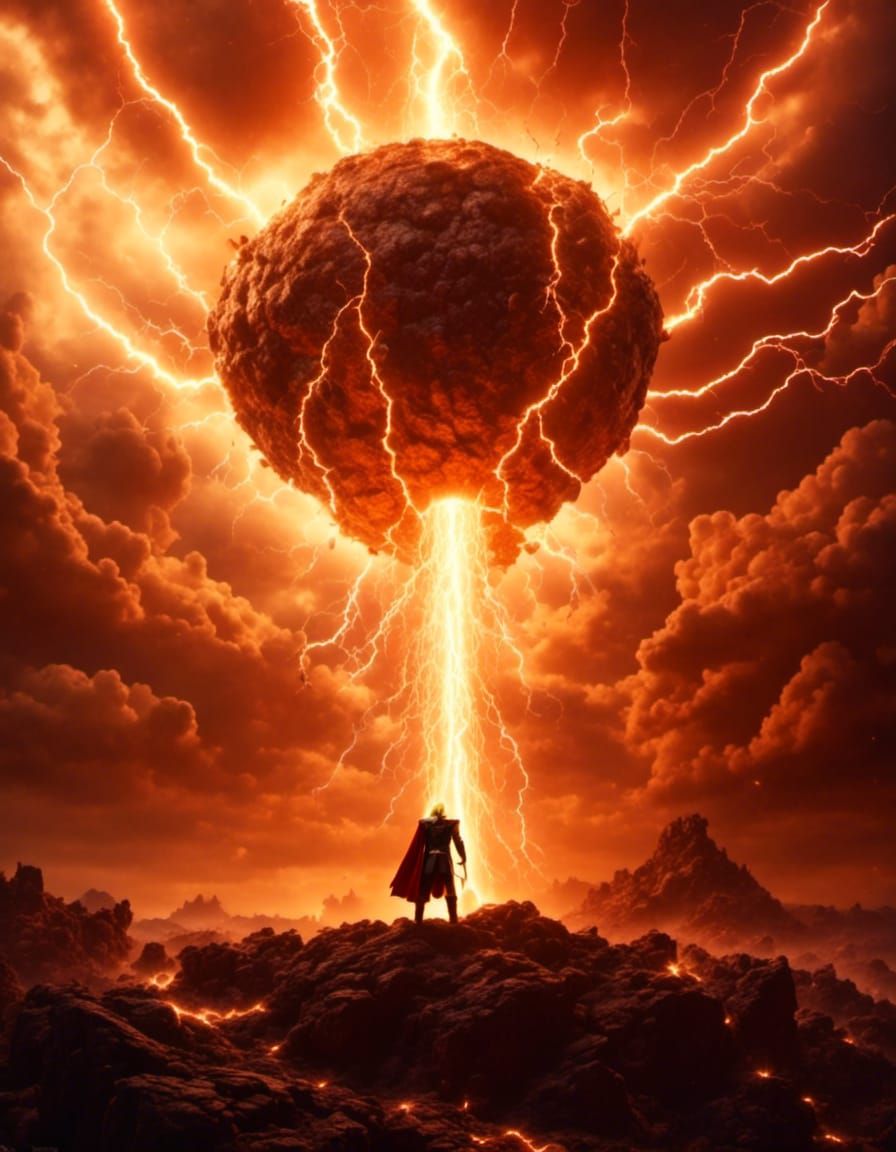 Thor Unleashes Electricity on Stormy Seas