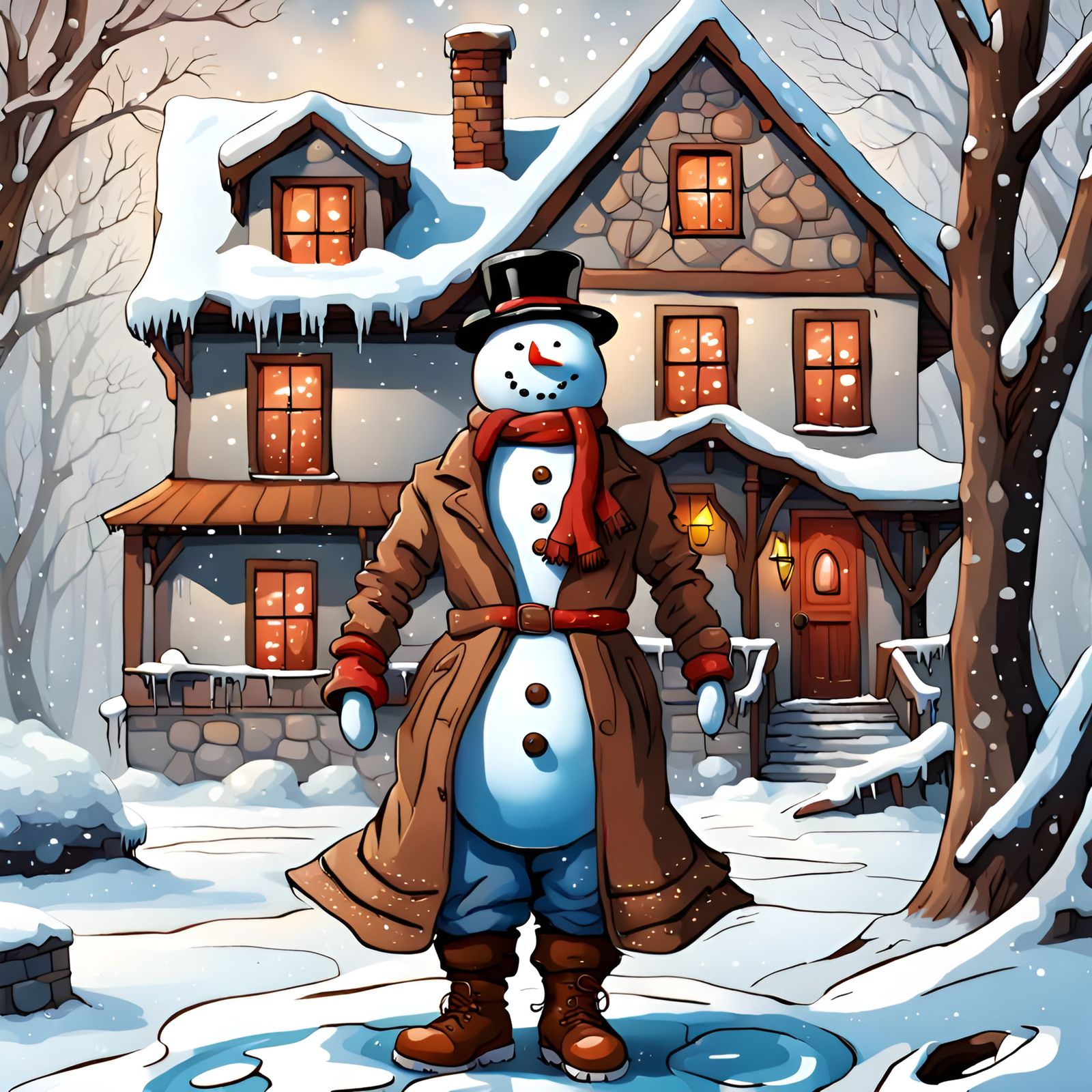 Edwin The Travelling Snowman, by Lord Elboron