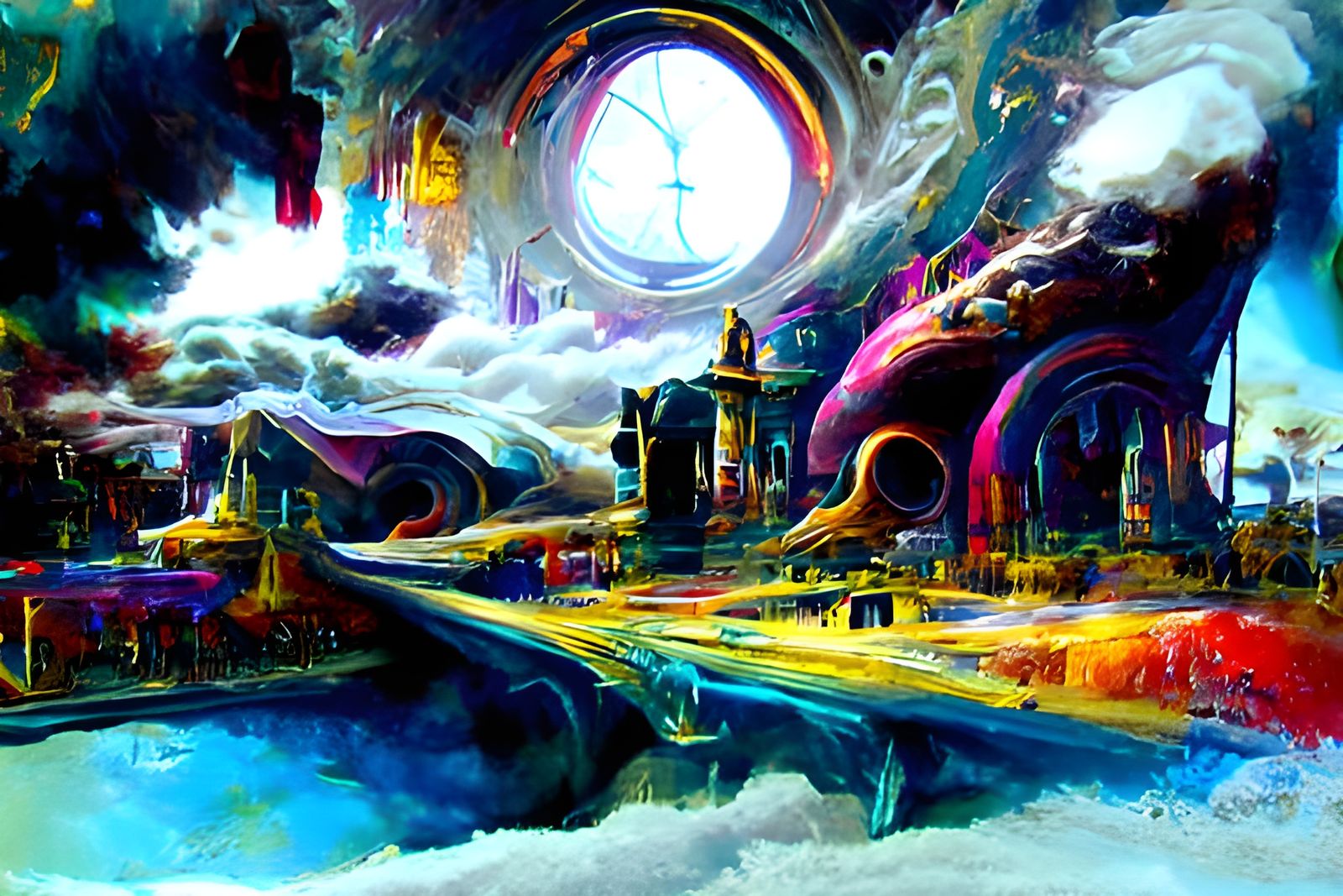 Intersection of Realities: A Cosmic Steampunk Wonderland