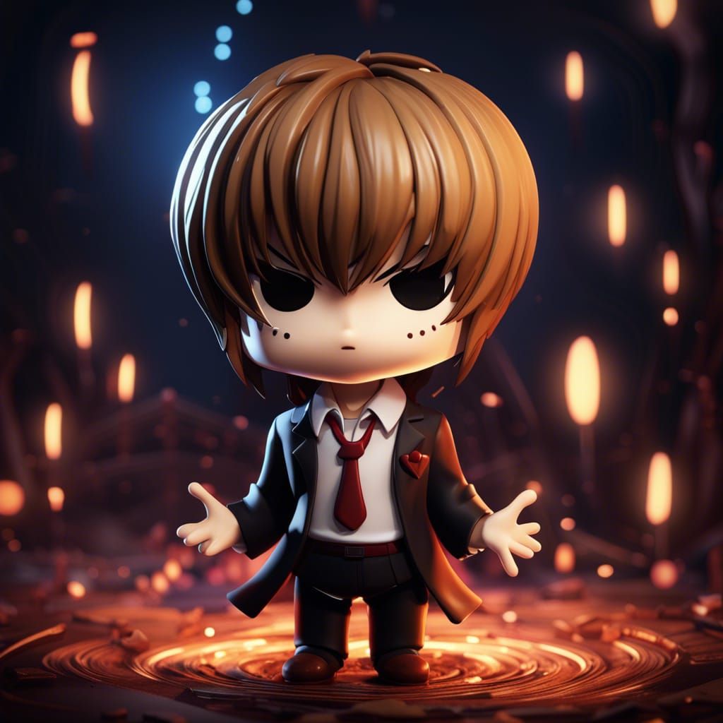 Light Yagami Chibi: Detailed Matte Painting