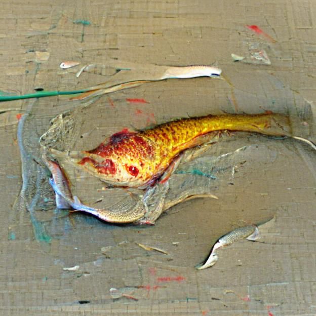 Fish with a Broken Fin in a Cast