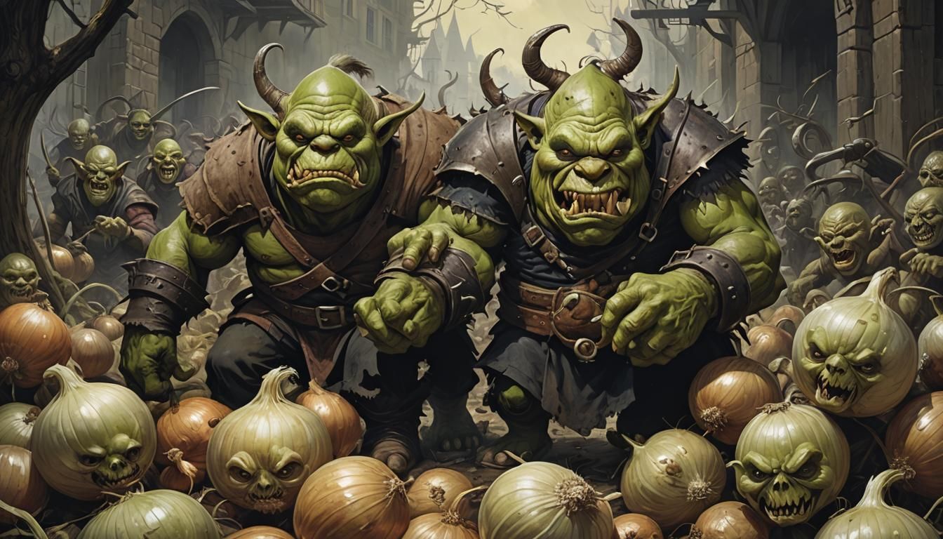 Sinister Ogre With Layers, Dark Fantasy Art