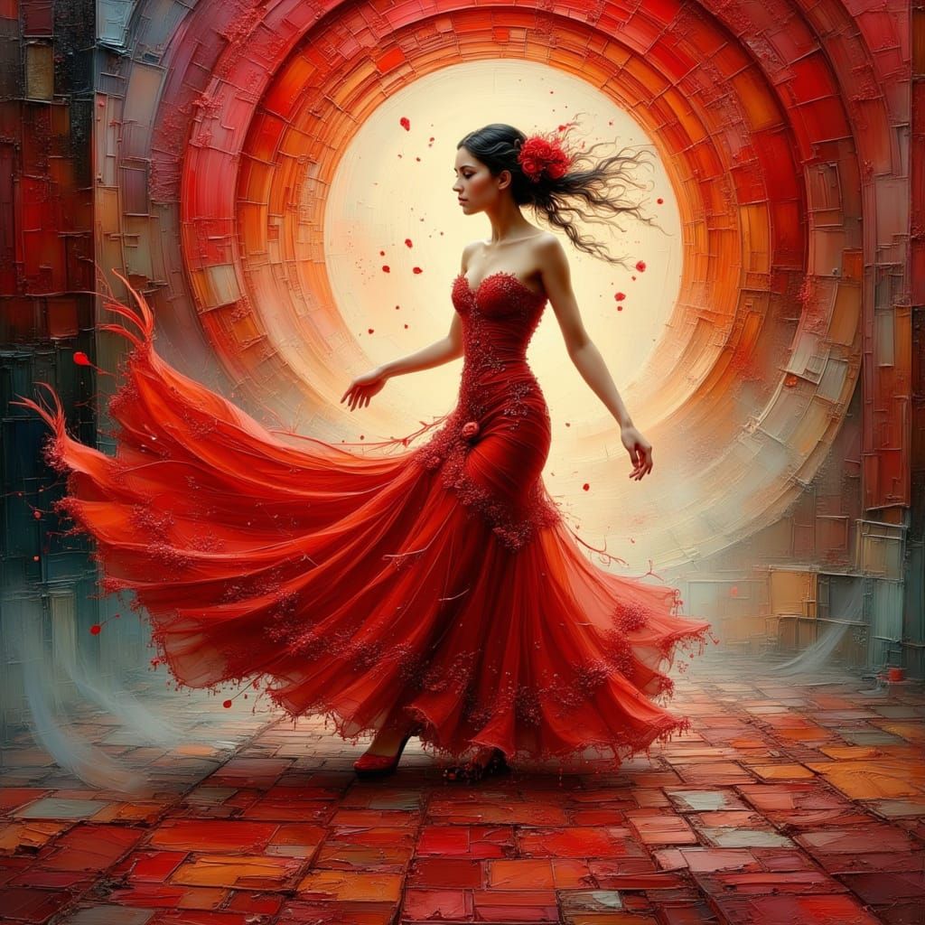 RED - Passionate bohemian dancer 1 💓 💃