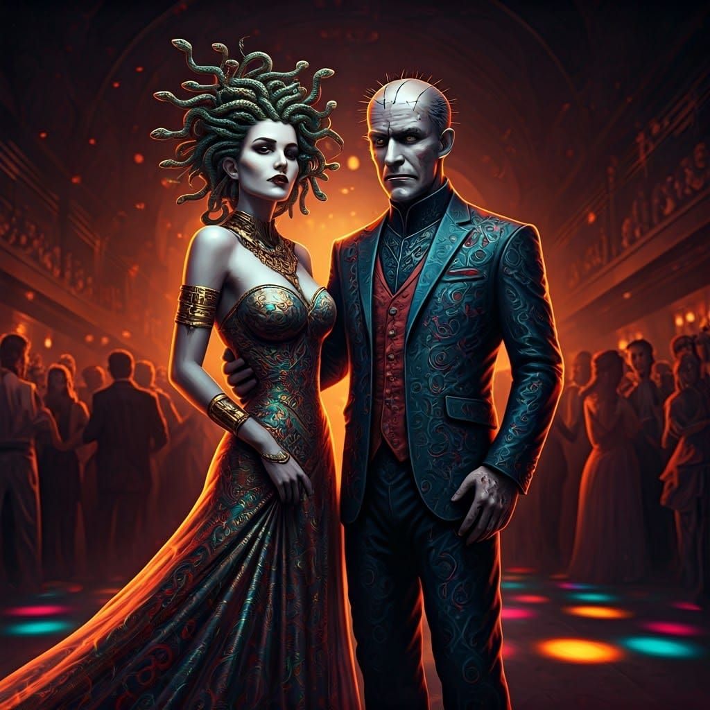 Pinhead and Medusa Dance: Gothic Art Deco Surrealism