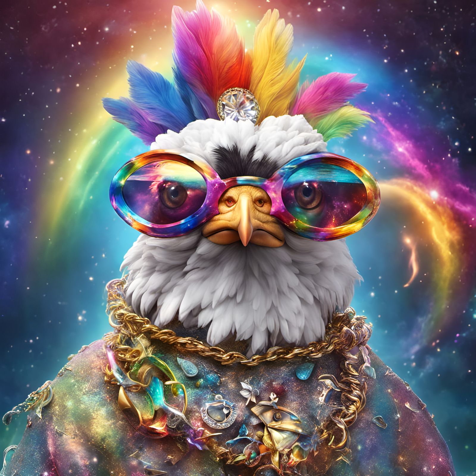 Most tricked out chicken on the face of the earth