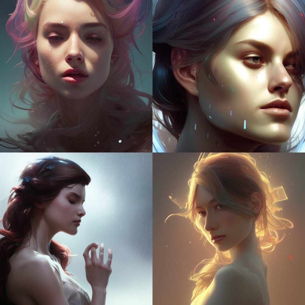 Detailed Portrait in Digital Art Style