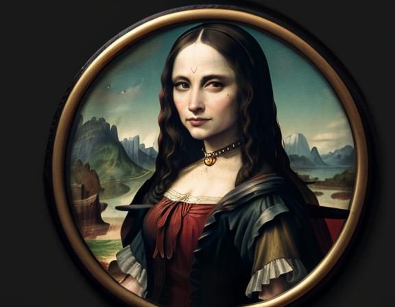 Harley Quinn as Mona Lisa, Beatrix Potter Style