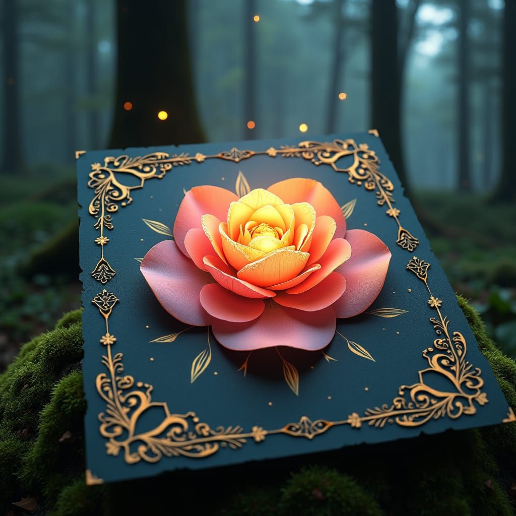 Mystical Invitation in Fantasy Art Style