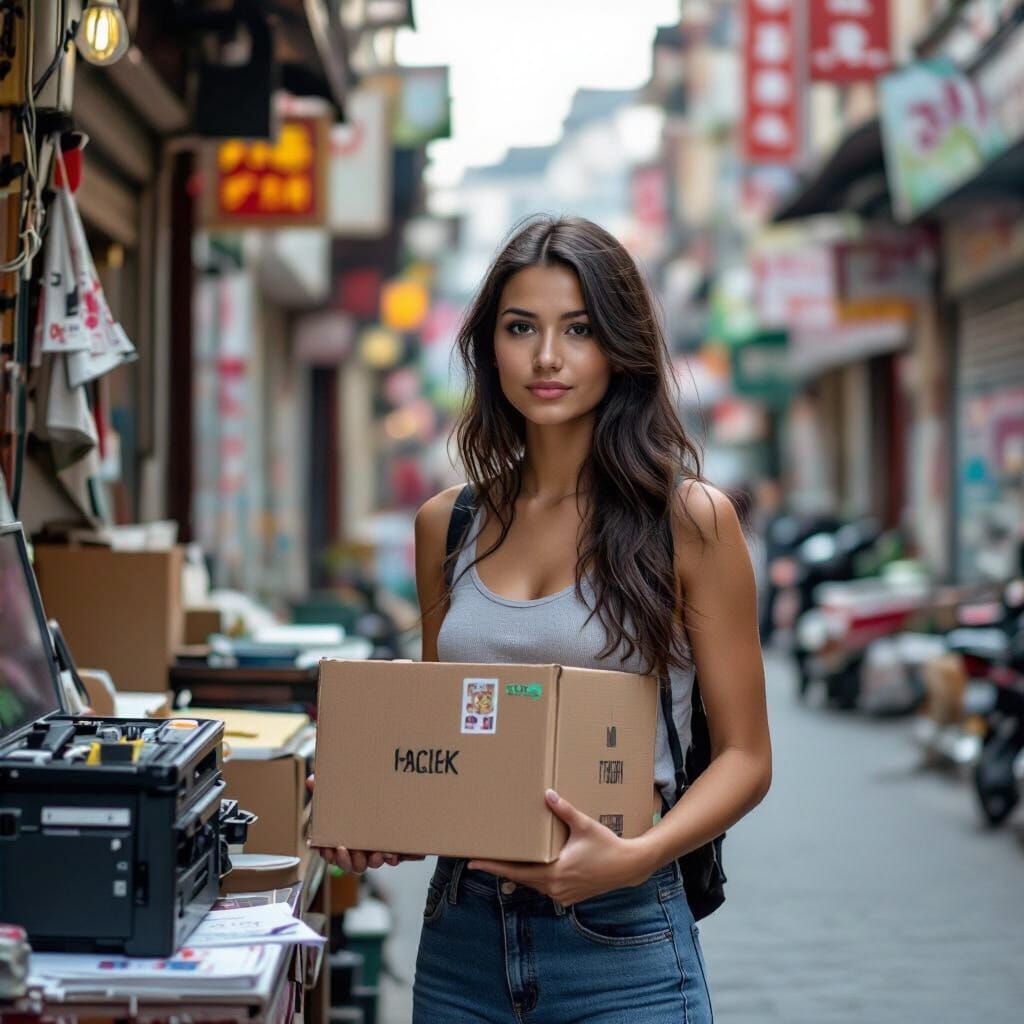 Woman Upgrades Computer with Mysterious Parts