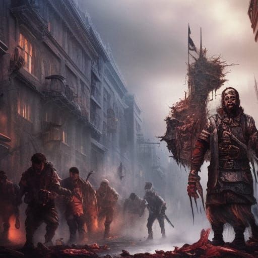 Defiant Youth: A Detailed Matte Painting