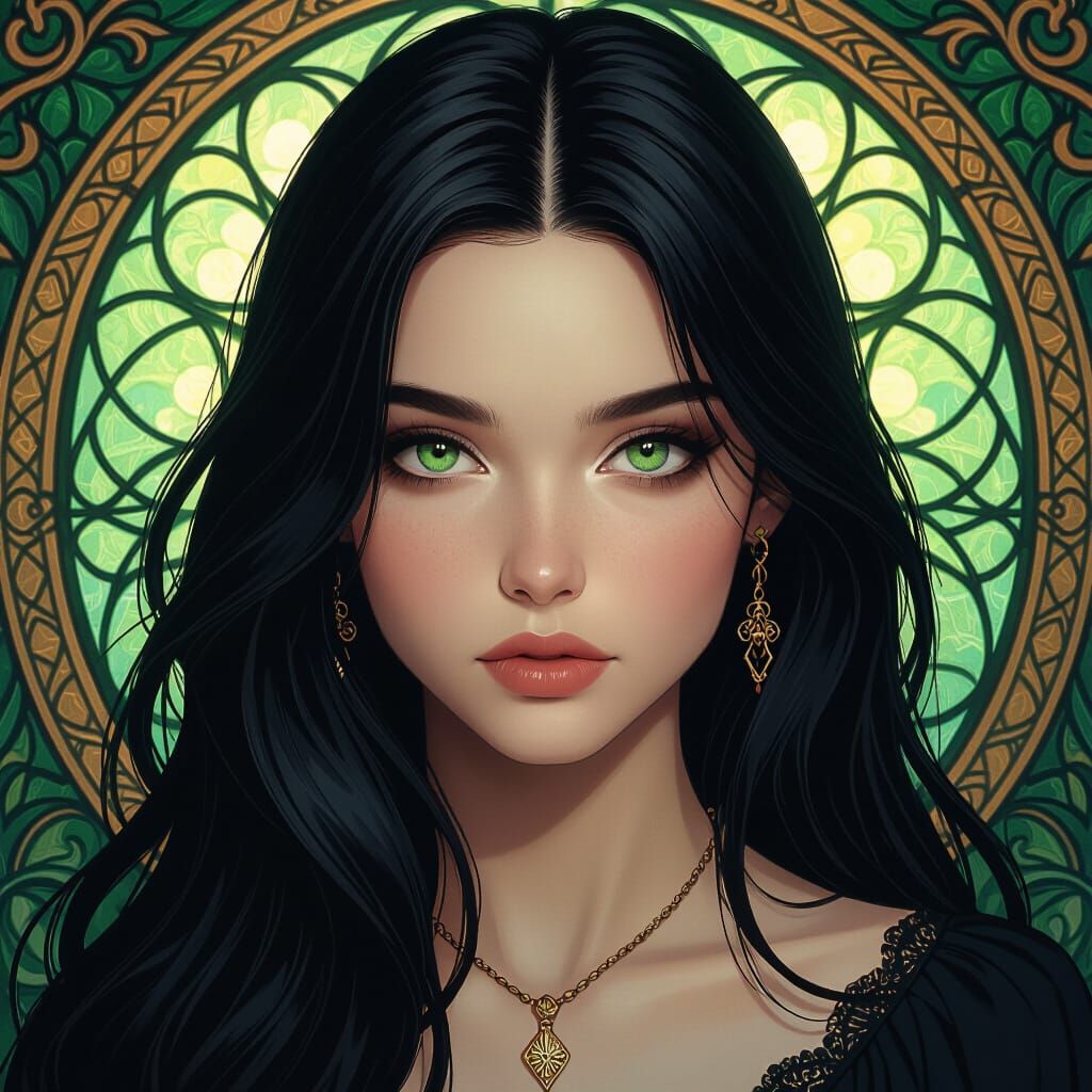 Dramatic Portrait of a Girl in Hyper-Realism