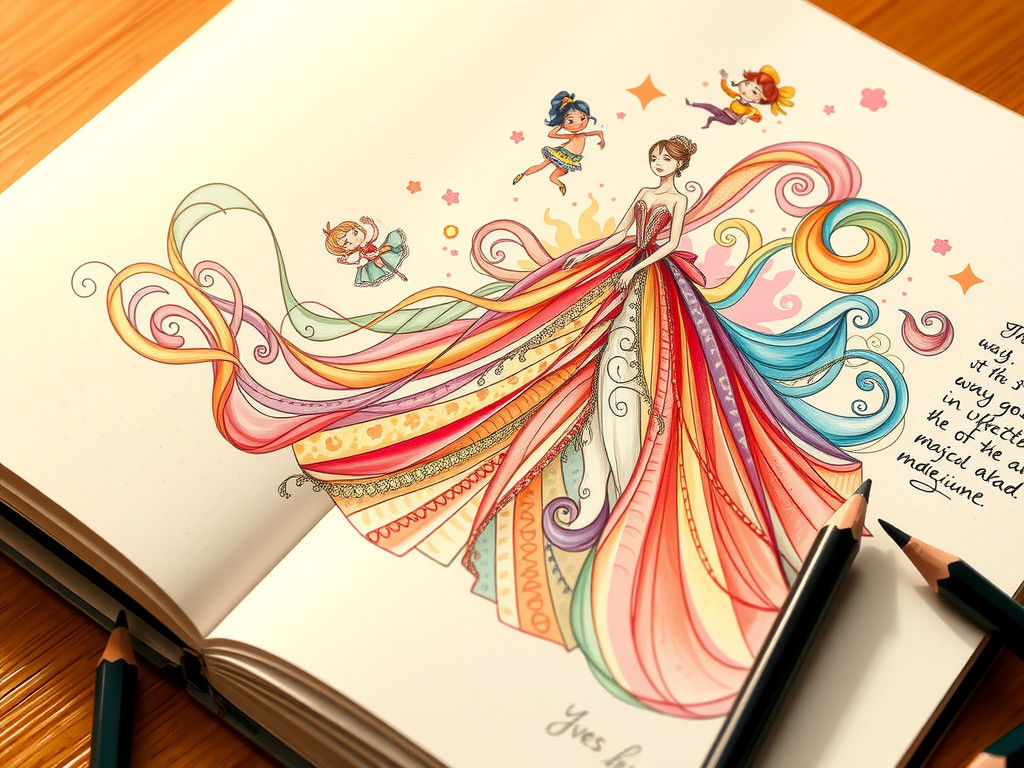 Fashion Design Comes to Life in Dreamy Fantasy Art