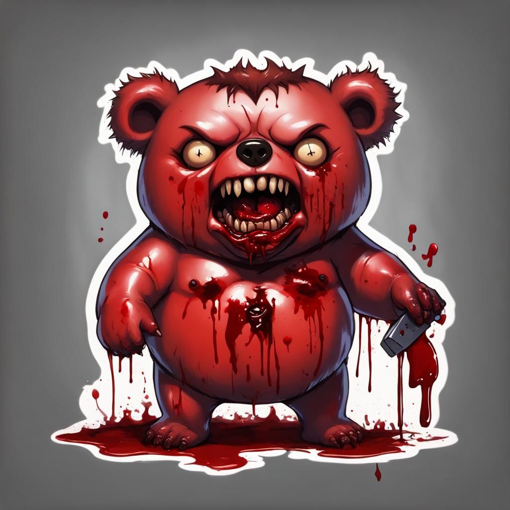 Evil Chibi Imp Bear: Keeper of Violence