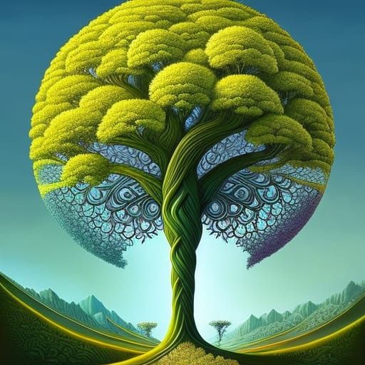 Heart Tree of Life: Summer Meets Winter