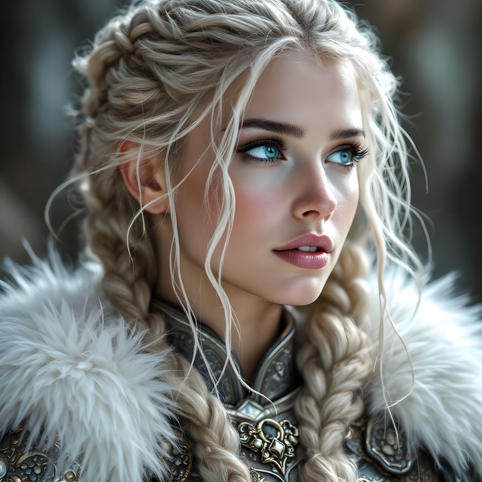 Portrait of a Beautiful Norse Goddess
