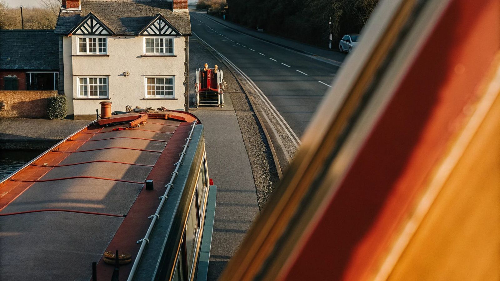 Historic Canal Scene in Vibrant Photo-Realism