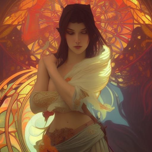 Vampire King Concept Art in Art Nouveau Style