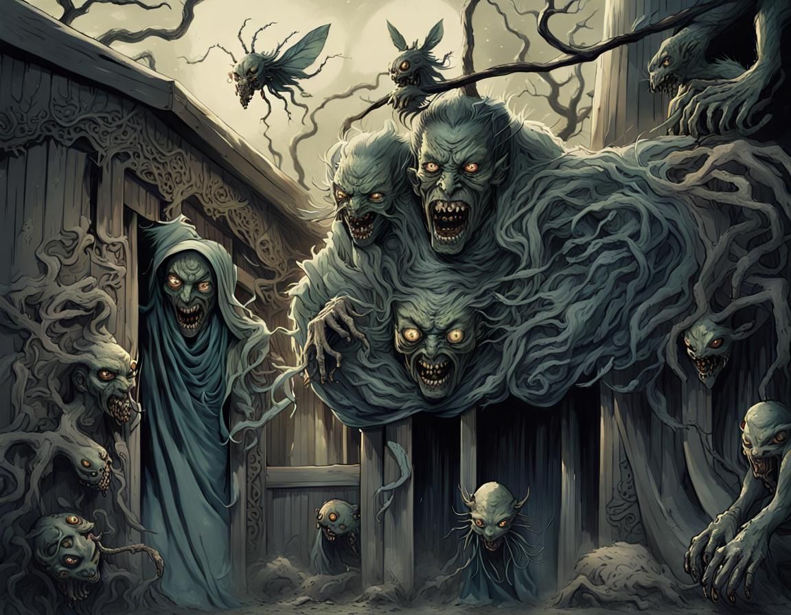 Bugs crawling out of my mouth and ears and eyes :: while  tw...