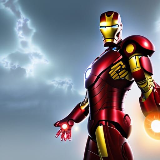 Iron Man in Pixar-Inspired 3D Digital Art
