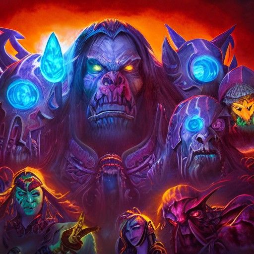 World of Warcraft Horde in Astral Illustration