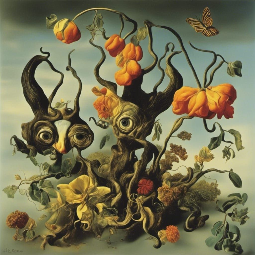 Surreal Dreamscape with Distorted Perspectives