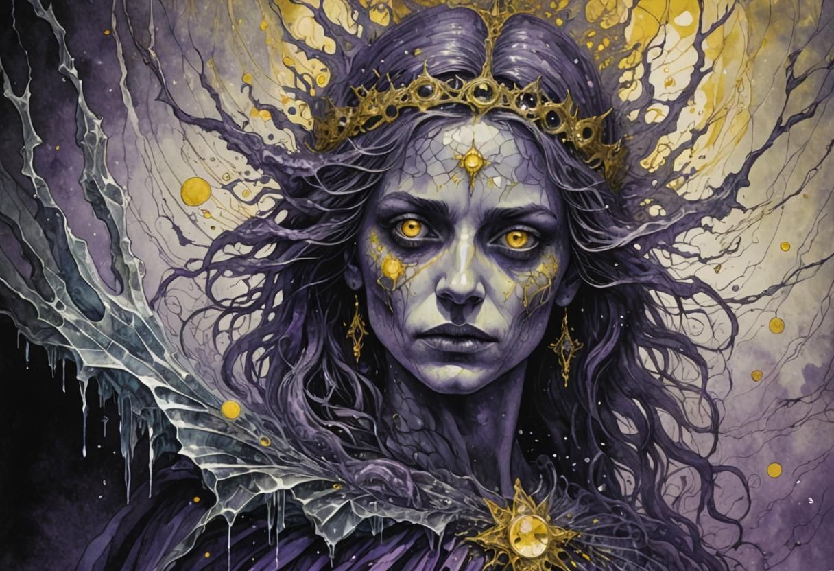 Crystal Eyes in Golden Ratio Composition