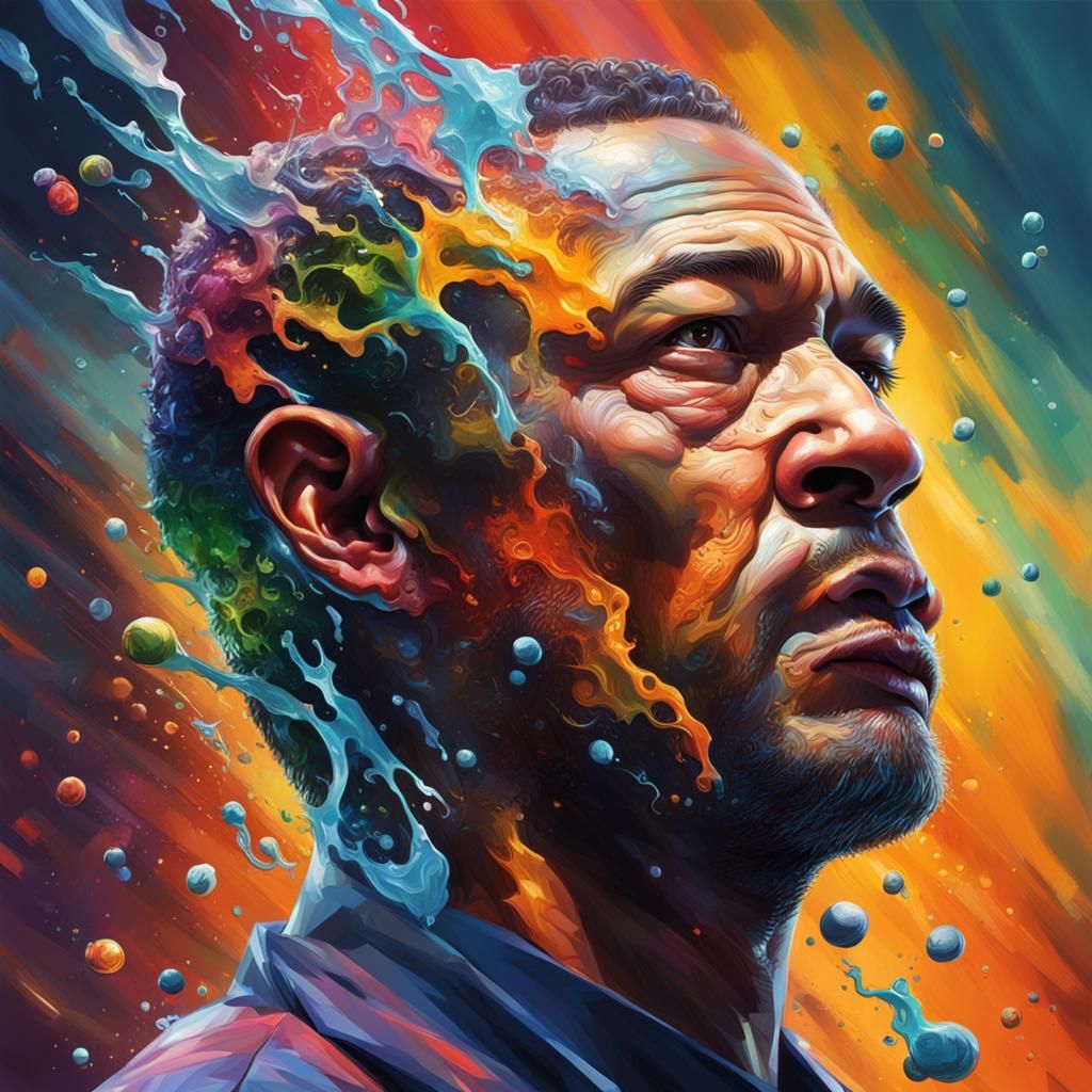 Science: Hyperrealistic Splash Art Concept