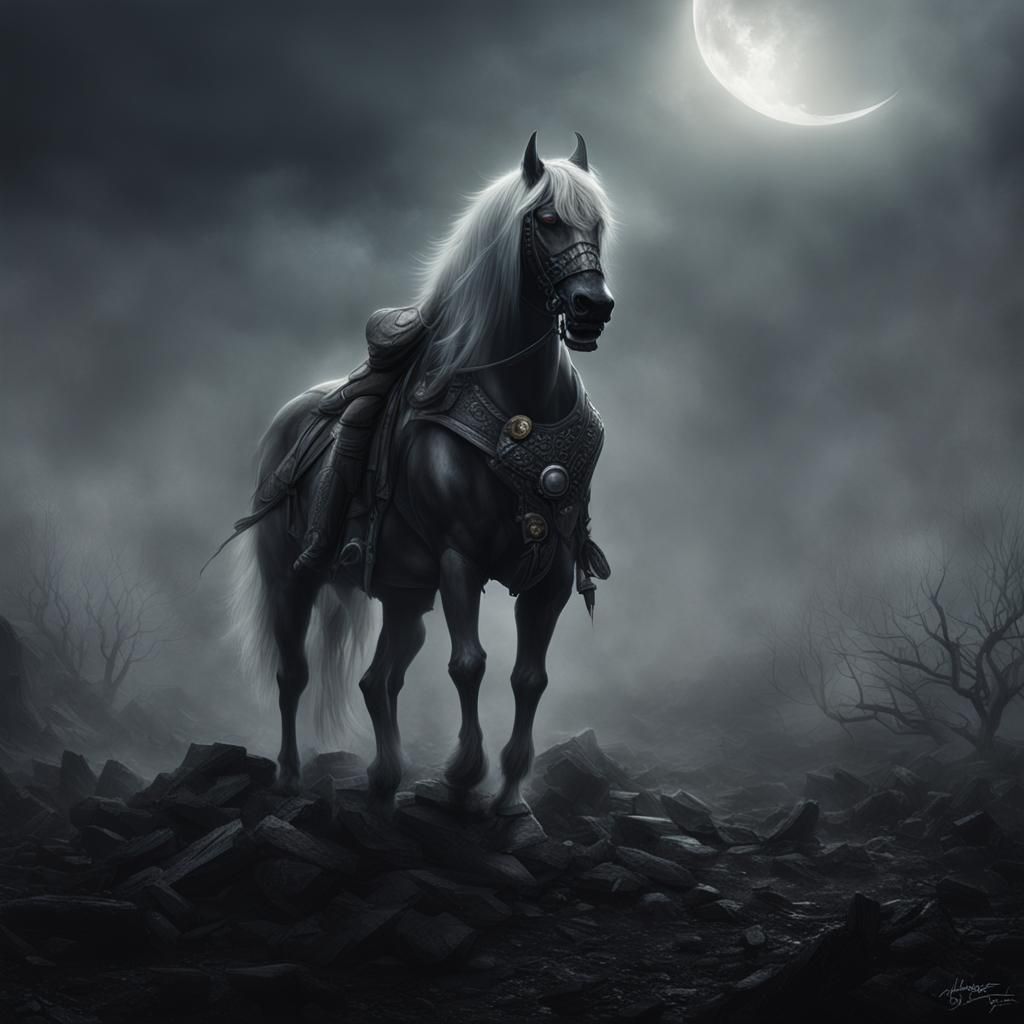 Ethereal Dark Elves in Fog: Hyperrealistic Fantasy